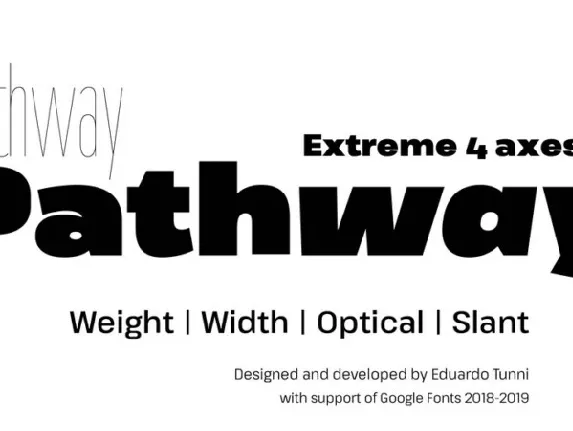 Pathway Extreme Family font