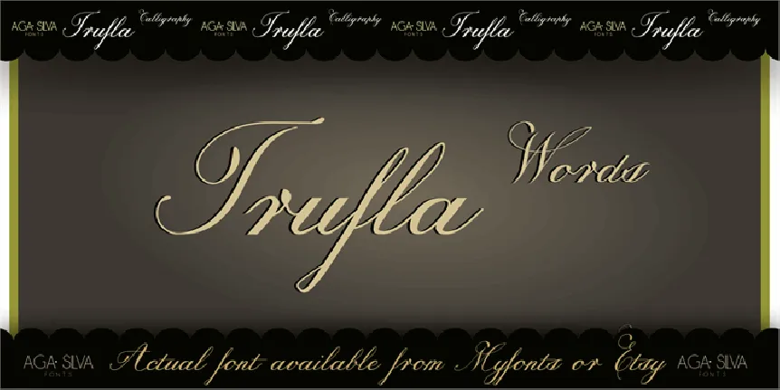 Trufla Words font