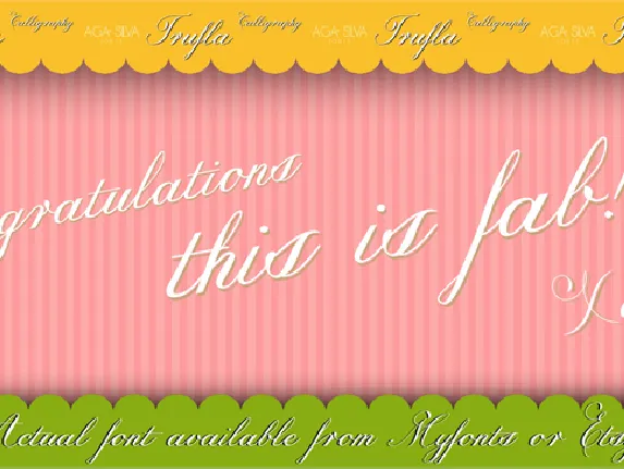 Trufla Words font