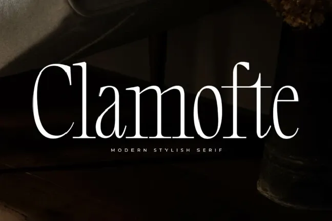 Clamofte font