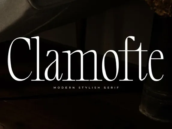 Clamofte font