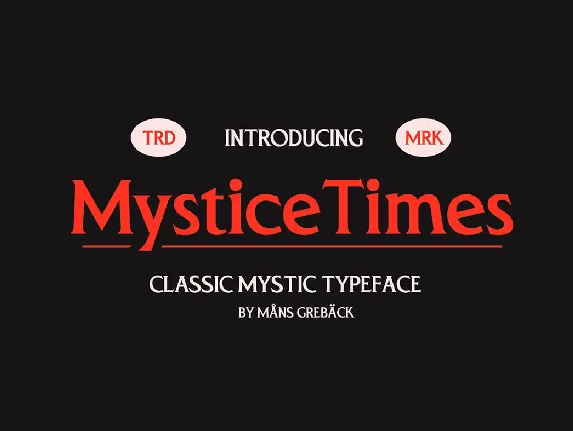 Mystice Times font