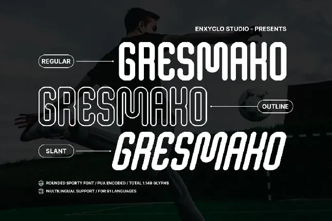 Gresmako font