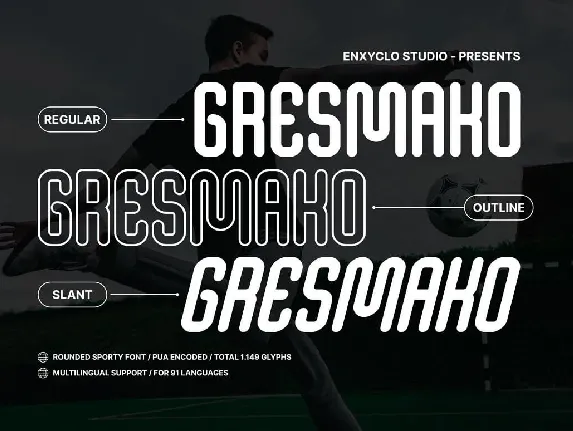 Gresmako font