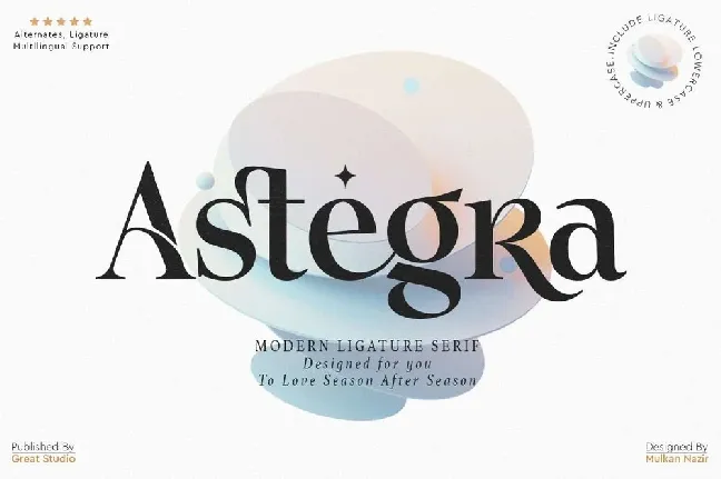 Astegra font