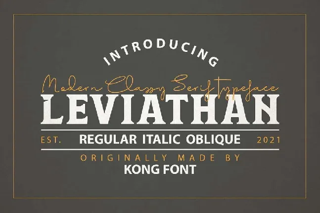 Leviathan font