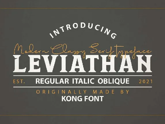 Leviathan font