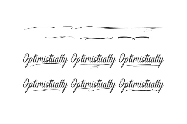 Optimistically Demo font