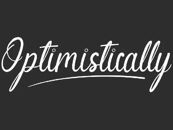 Optimistically Demo font