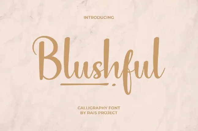 Blushful Demo font