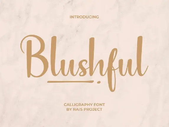 Blushful Demo font