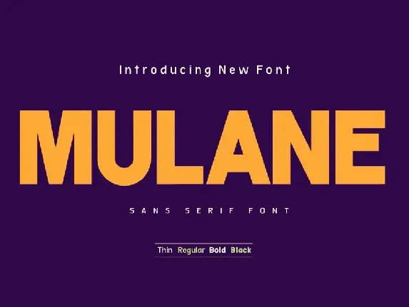 MULANE font