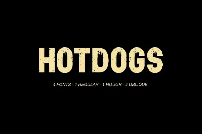 hotdogs font