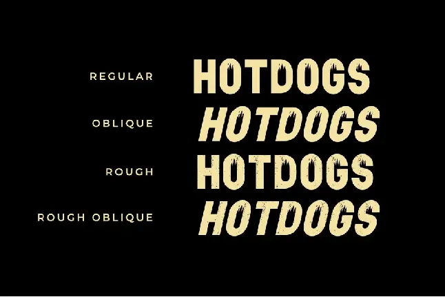 hotdogs font