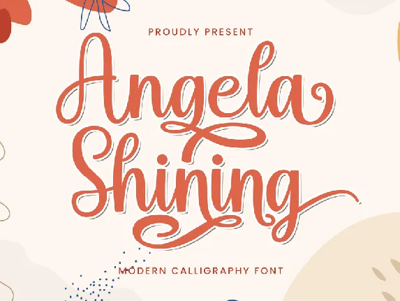 Angela Shining font