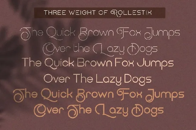 Rollestix Sans Serif font