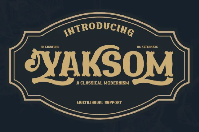 Yaksom font