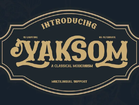 Yaksom font