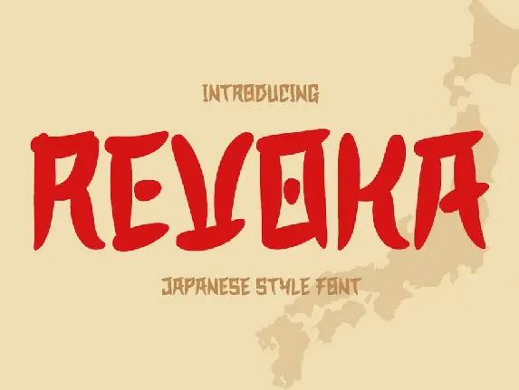 REVOKA – Japanese style font