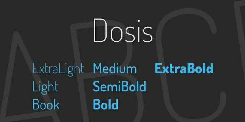 Dosis Family font