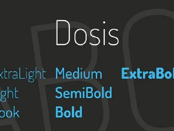 Dosis Family font