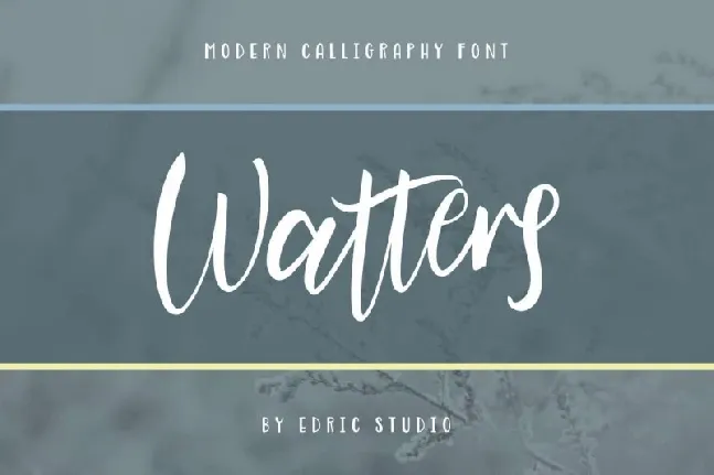 Watters Calligraphy font