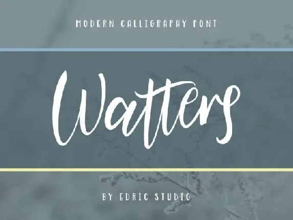 Watters Calligraphy font