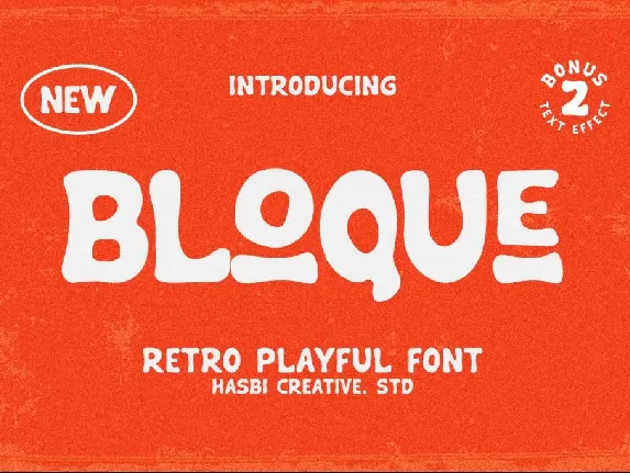 BLOQUE RETRO font