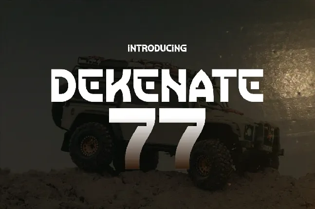 Dekenate 77 font