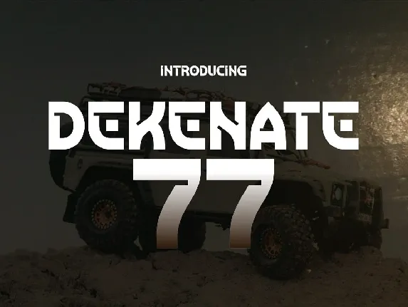 Dekenate 77 font