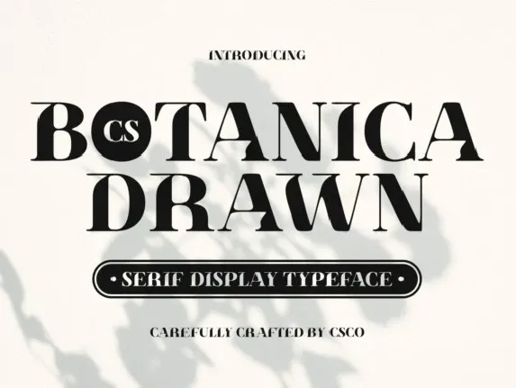 CS Botanica Drawn font