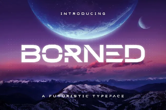 Borned font