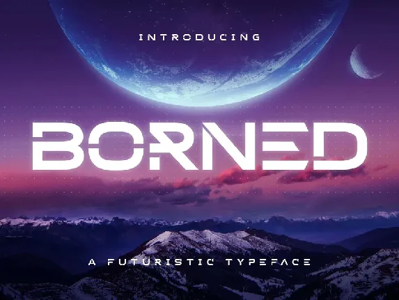 Borned font