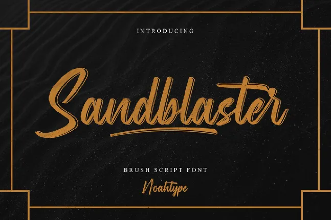 Sandblaster Demo font