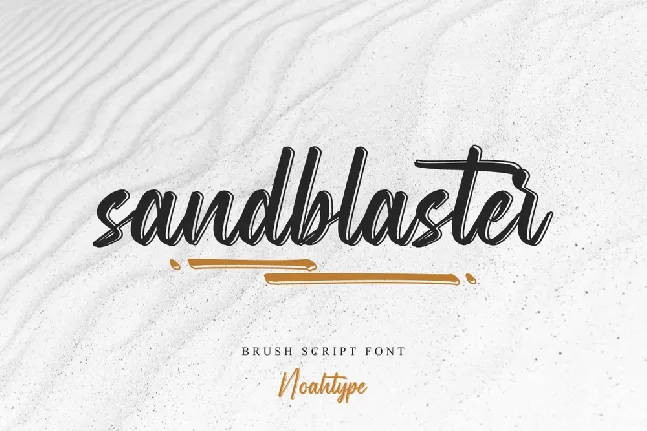 Sandblaster Demo font