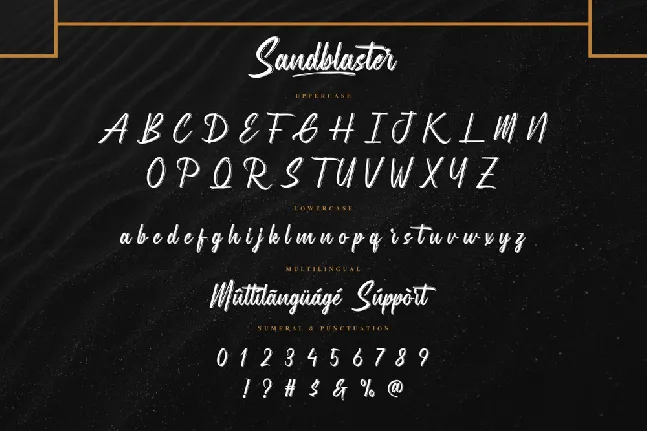 Sandblaster Demo font