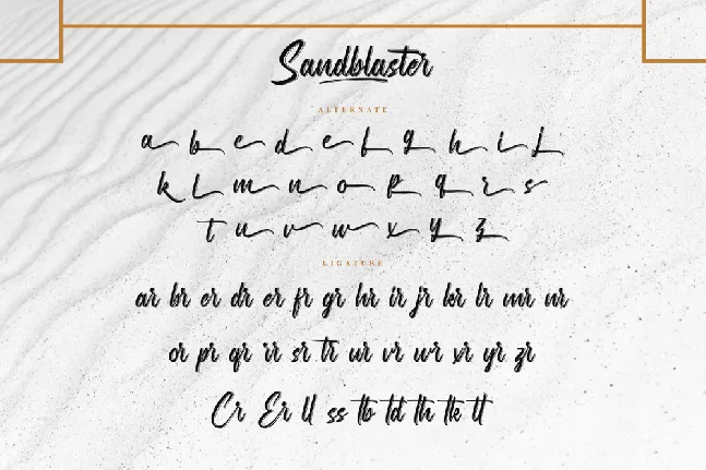 Sandblaster Demo font