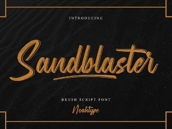 Sandblaster Demo font