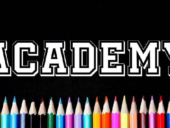 Academy font