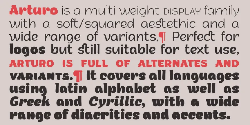 Arturo Trial font