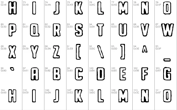 Noppalukemat font