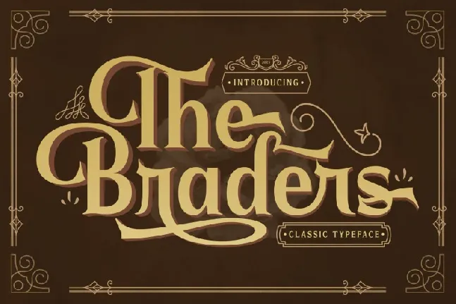 Braders Typeface font