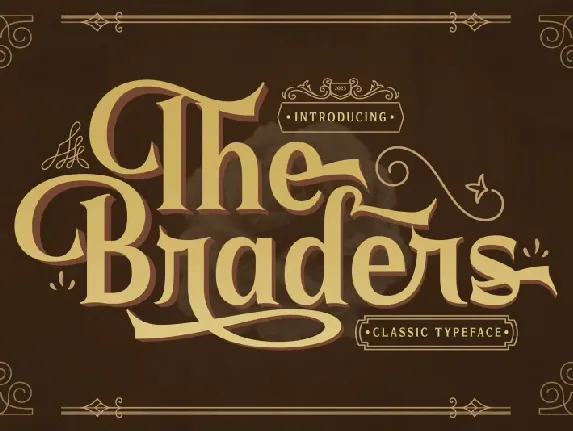 Braders Typeface font