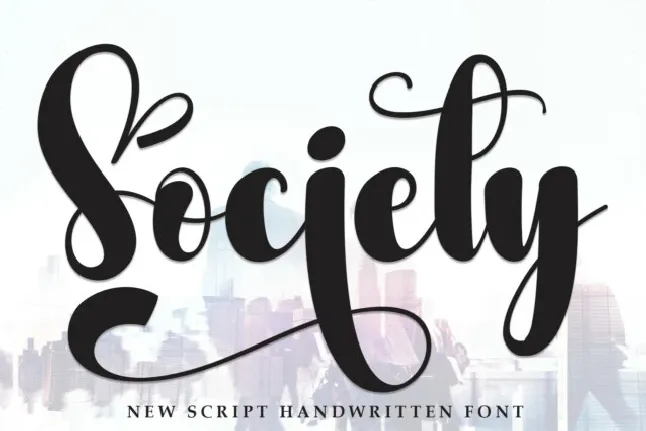 Society Script font