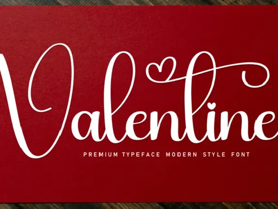 Valentine Calligraphy Typeface font