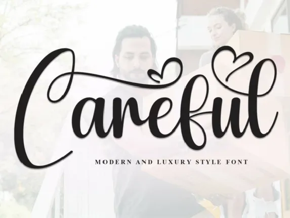 Careful Script font