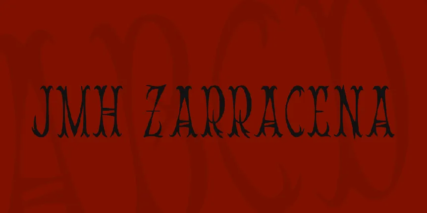 JMH Zarracena font