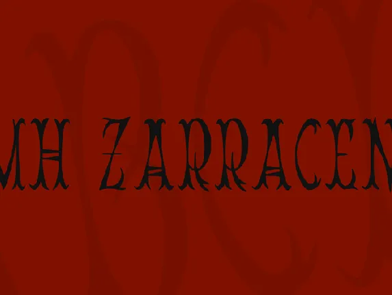 JMH Zarracena font