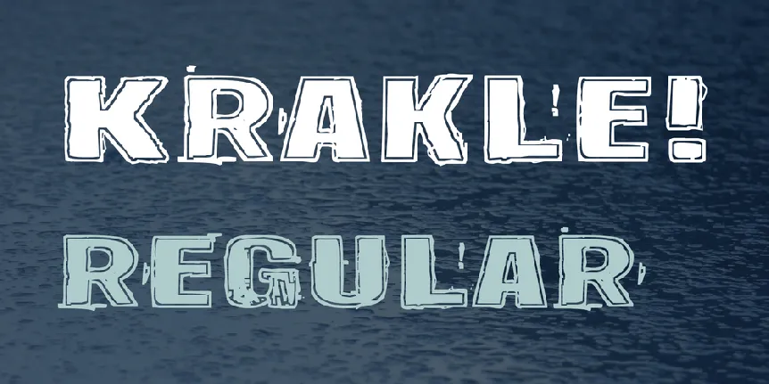 Krakle! font