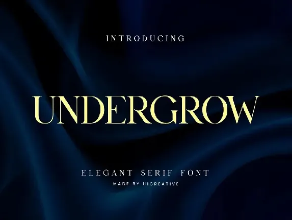 Undergrow font